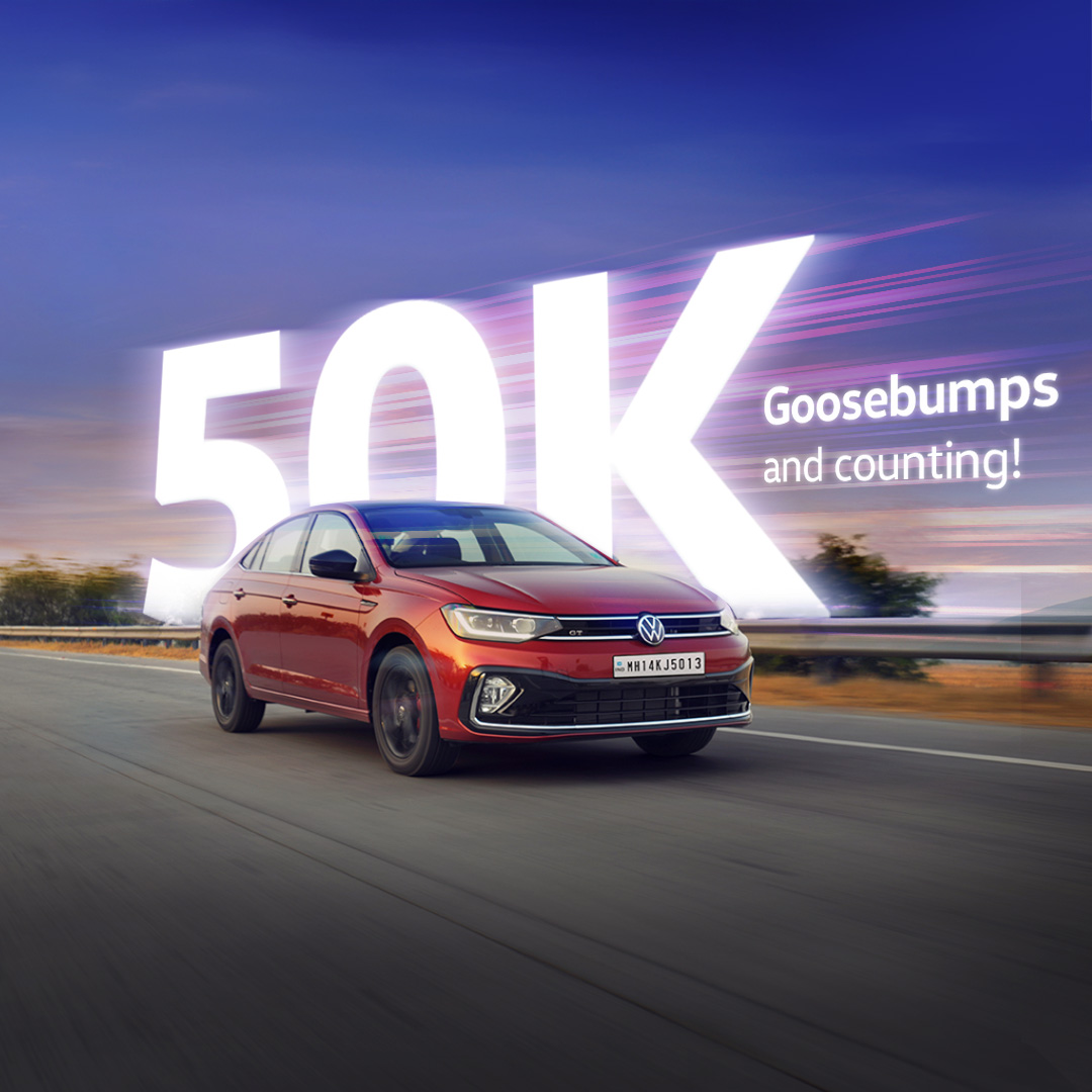 volkswagenindia's tweet photo. 🏁 The VW #Virtus has hit 50,000 domestic sales in just 28 months! Crowned India’s best-selling premium sedan of 2024, the Virtus holds awards for its record-breaking 24-hour endurance drive. And with the introduction of the GT Line &amp; GT Plus Sport, we’re just getting started.💥 https://t.co/Ijfwb2YfEt
