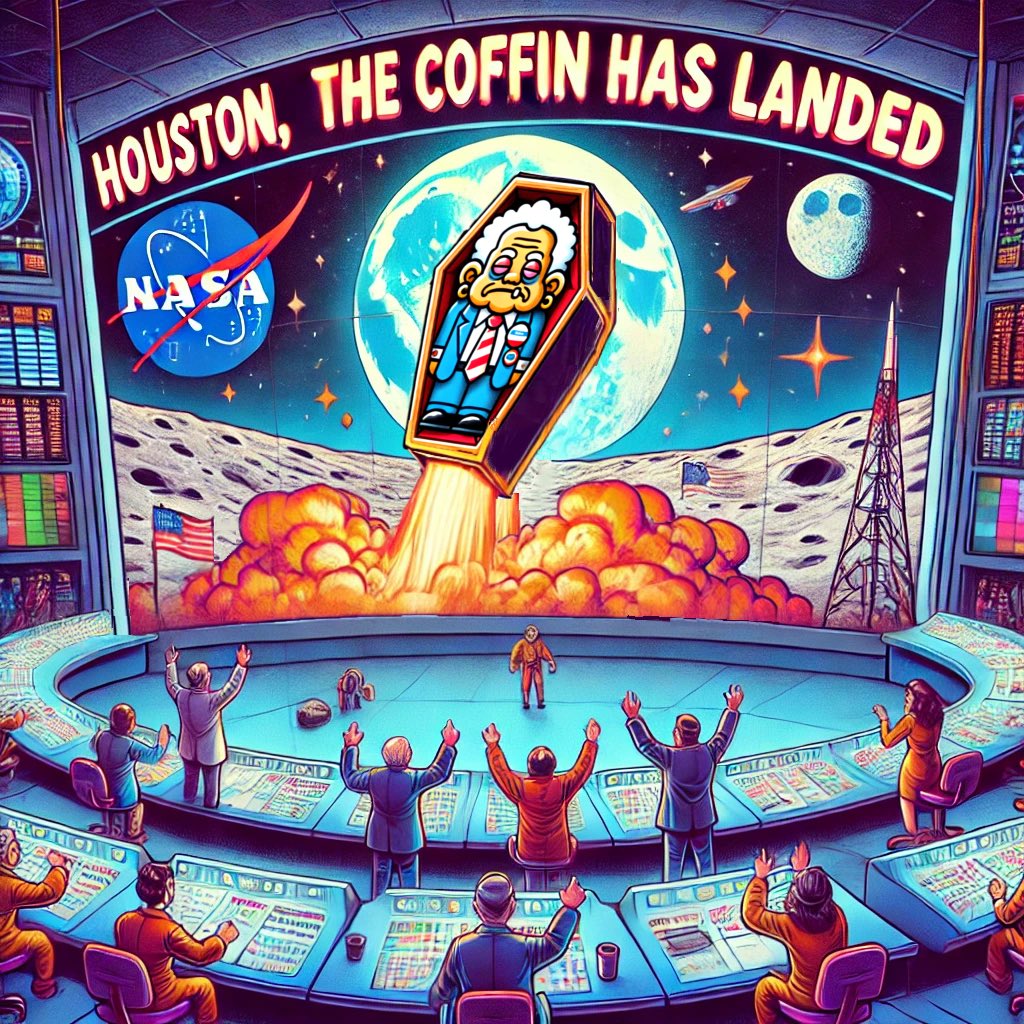 Threv3r's tweet photo. 🚨THE COFFIN IS ABOUT TO LAUNCH🚨
💸Presale for #BCOF goes live in 3 Days and you DON’T want to miss out💸
As Biden leaves the Whitehouse on the 4th, we’re sending him to the MOON🌕
Hop in your coffin and join us for the ride!
Don’t let yourself miss out on the next moonshot!
Join the tg: https://t.co/rCVpoMx67d
Check our website: https://t.co/RWhWPYi0cJ
#BCOF #CoffinCrew #Moonshot