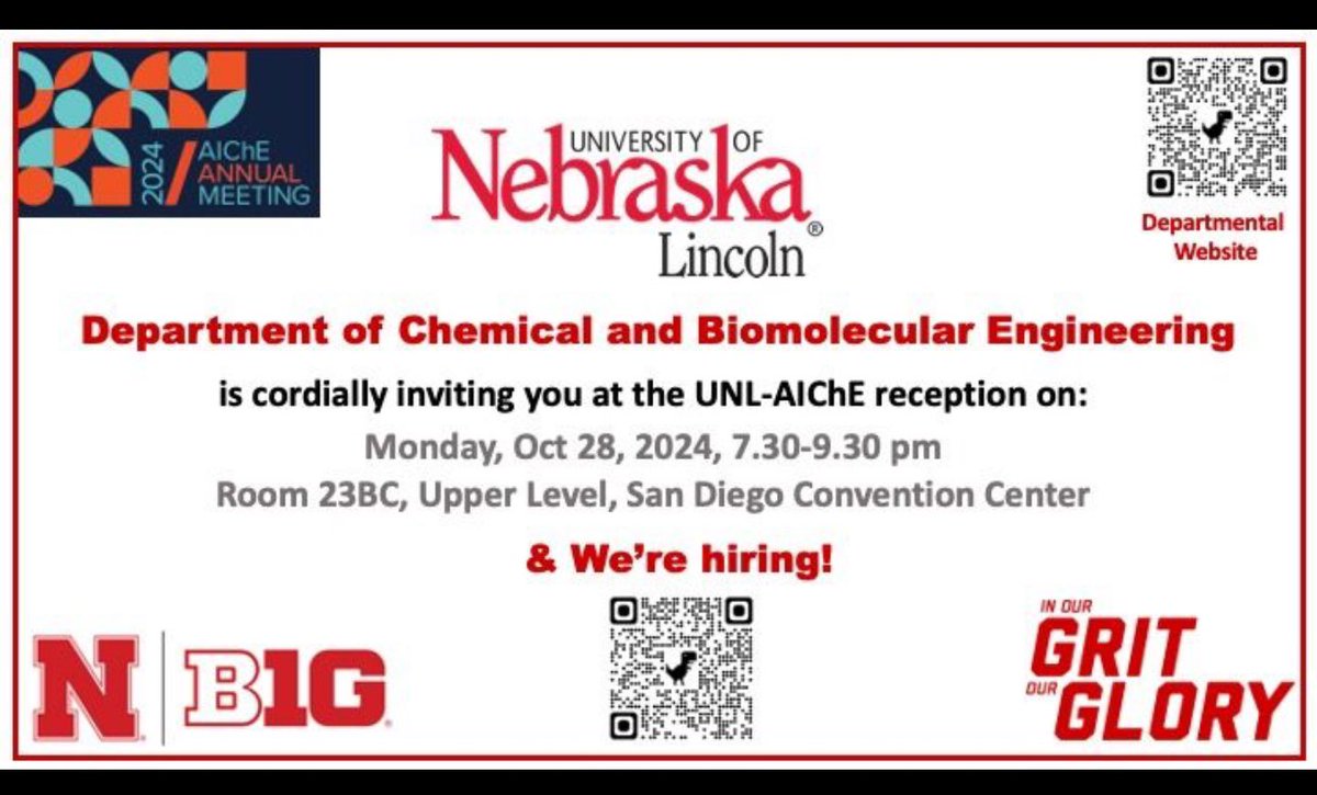 Rajib Saha (@rsaha_phd) on Twitter photo Are you <a href="/ChEnected/">American Institute of Chemical Engineers (AIChE)</a> #AnnualMeeting at San Diego? Check our @NIGMS & <a href="/NSF/">U.S. National Science Foundation</a> funded work on pathogenic & non-model microbes, plants, diseases & white blood cells <a href="/UNLincoln/">University of Nebraska-Lincoln</a> <a href="/NebEngineering/">Nebraska Engineering</a> <a href="/SSbio_UNL/">SSbioUNL</a> lab. Join us tonight at our reception & learn more about us & our faculty opening. Are you <a href="/ChEnected/">American Institute of Chemical Engineers (AIChE)</a> #AnnualMeeting at San Diego? Check our @NIGMS & <a href="/NSF/">U.S. National Science Foundation</a> funded work on pathogenic & non-model microbes, plants, diseases & white blood cells <a href="/UNLincoln/">University of Nebraska-Lincoln</a> <a href="/NebEngineering/">Nebraska Engineering</a> <a href="/SSbio_UNL/">SSbioUNL</a> lab. Join us tonight at our reception & learn more about us & our faculty opening.