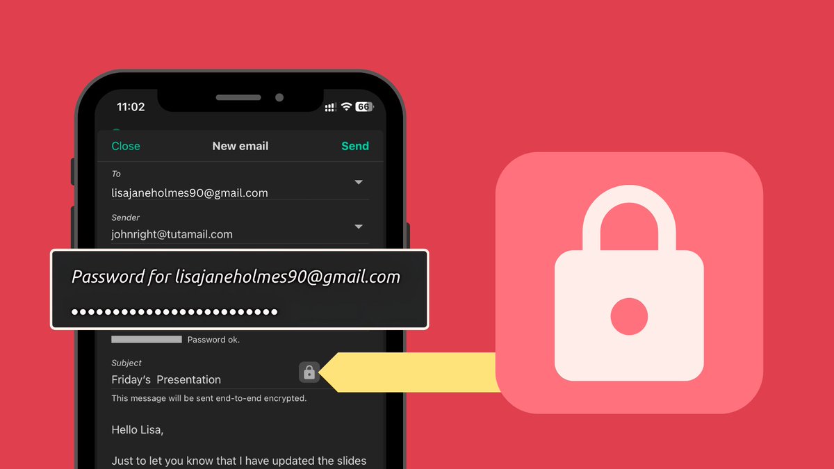 TutaPrivacy's tweet image. 🔐 Celebrate Cybersecurity Awareness Month by sending encrypted emails with Tuta Mail! 🔐
Check out our latest guide on how to send encrypted, password-protected emails here 👇👇👇
tuta.com/blog/how-to-pa…
#encryption #security #privacy #CybersecurityAwarenessMonth
