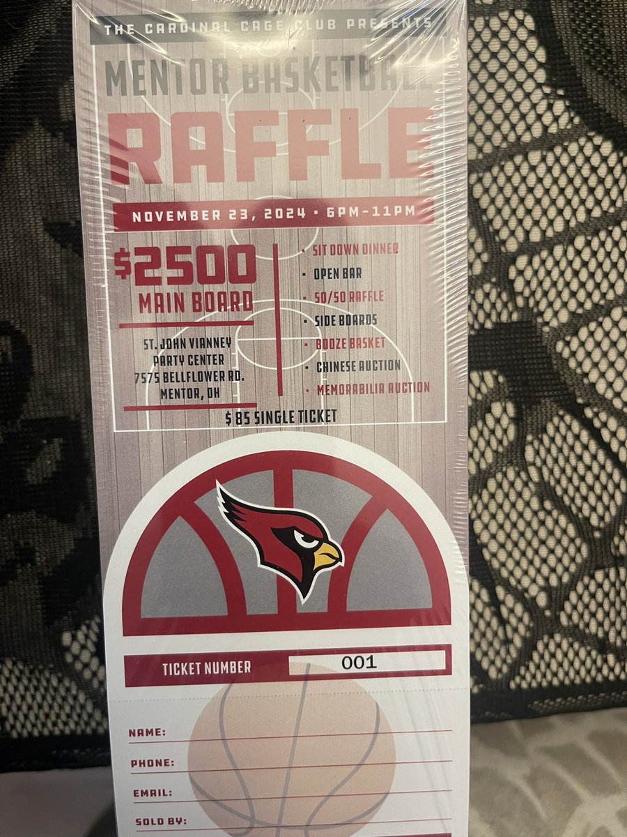 Save the date! November 23rd 2024, 6pm-11pm Boys Basketball Reverse Raffle
Chinese auction, booze barrel, sports memorabilia, side boards and more!
Reach out to the club for tickets and more information! Hope to see you there.