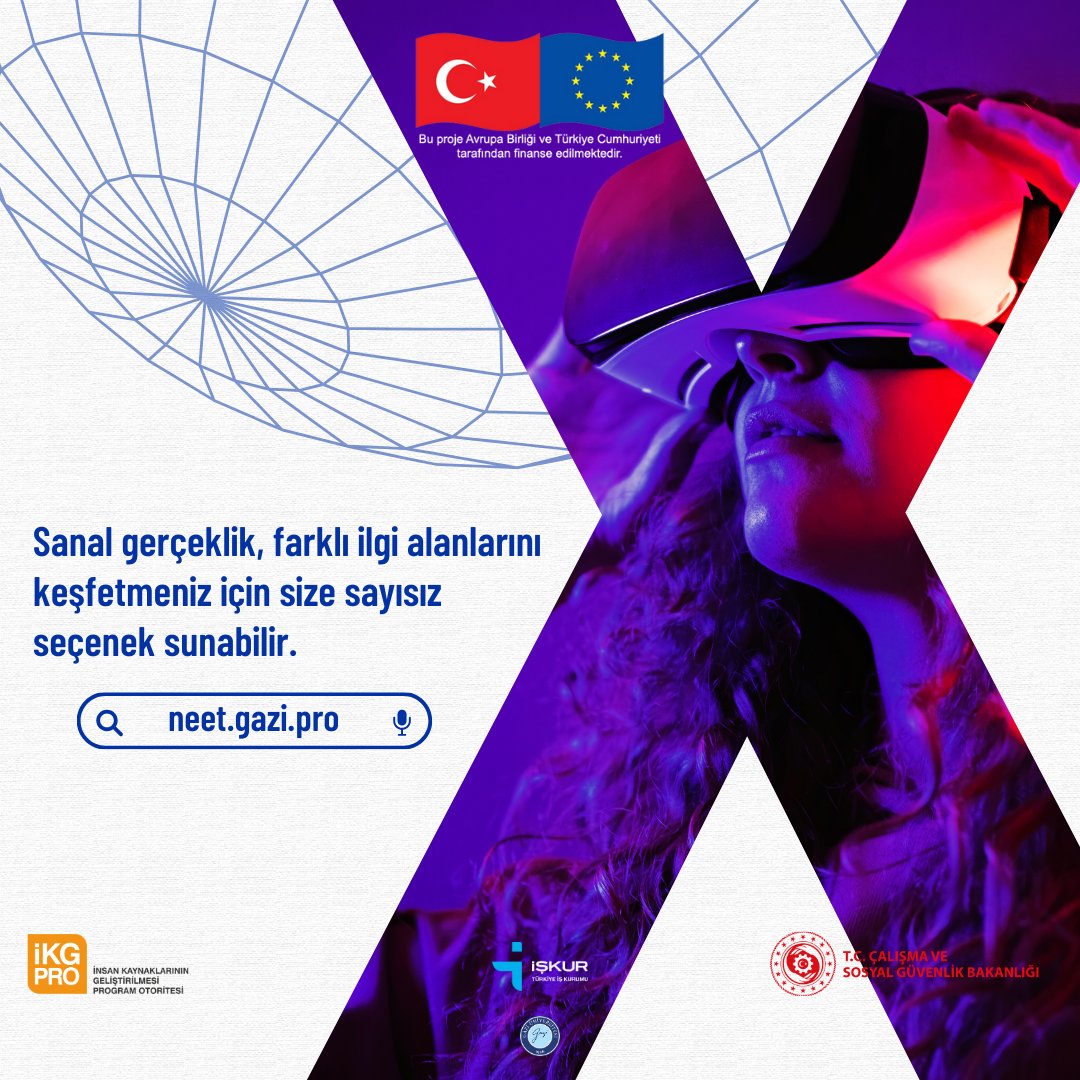 Web adresimizi ziyaret edin: neet.gazi.pro 

#neetpro #gaziüniversitesi #vr #sanalgerçeklik #avrupabirliği #avrupabirliğiprojesi #işkur #işkurankara #türkiyeişkurumu #ikgpro

<a href="/EUDelegationTur/">AB Türkiye Delegasyonu🇪🇺EU Delegation to Türkiye</a>
<a href="/IKGPRO/">İKG PRO</a>
<a href="/TurkiyeIsKurumu/">İŞKUR</a>
<a href="/NEET__PRO/">NEET PRO</a>
<a href="/Gazi_Universite/">Gazi Üniversitesi</a>