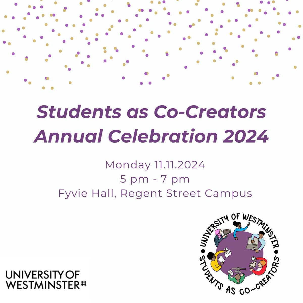We couldn't be more excited! Register here: tinyurl.com/y4tuh2dw to join our first annual Students as Co-Creators celebration since before the pandemic! 🥳🥳🥳 Everyone is welcome!