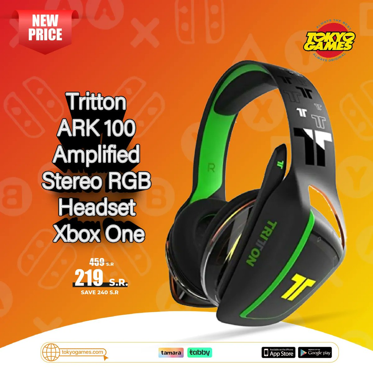 tokyogames's tweet image. أسعار جديدة لسماعات Tritton 😍

Tritton Headsets New Prices 😍🔥

متوفرة الآن في جميع معارض ألعاب طوكيو ومن خلال المتجر الإلكتروني مع خدمة التوصيل المجاني لجميع مدن المملكة 🇸🇦

Available now at TokyoGames stores and online with free delivery within Saudi Arabia 🚚

#Tritton