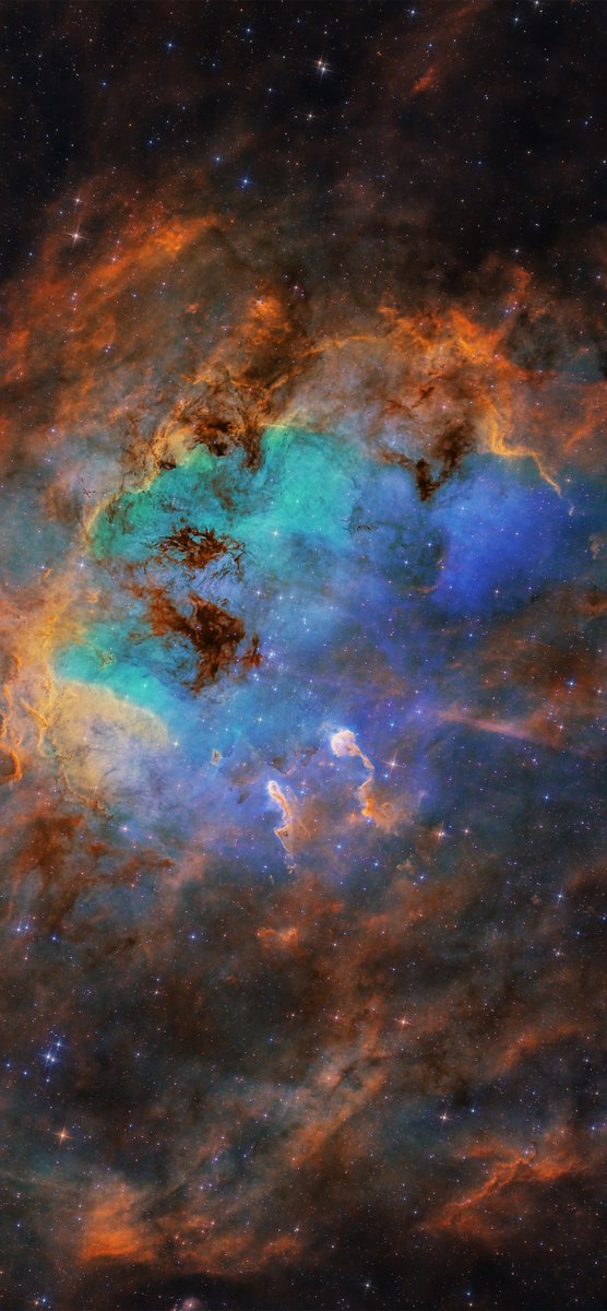 AJamesMcCarthy's tweet photo. Scenes like this are why I’m addicted to astrophotography. Using a mere $500 telescope and a camera I’m able to photograph some of the most ethereal scenes in nature, like the tadpole nebula here. 

This photo made it into my 2025 calendar for June- pick yours up in my bio link. https://t.co/DUr56Qy3Ec