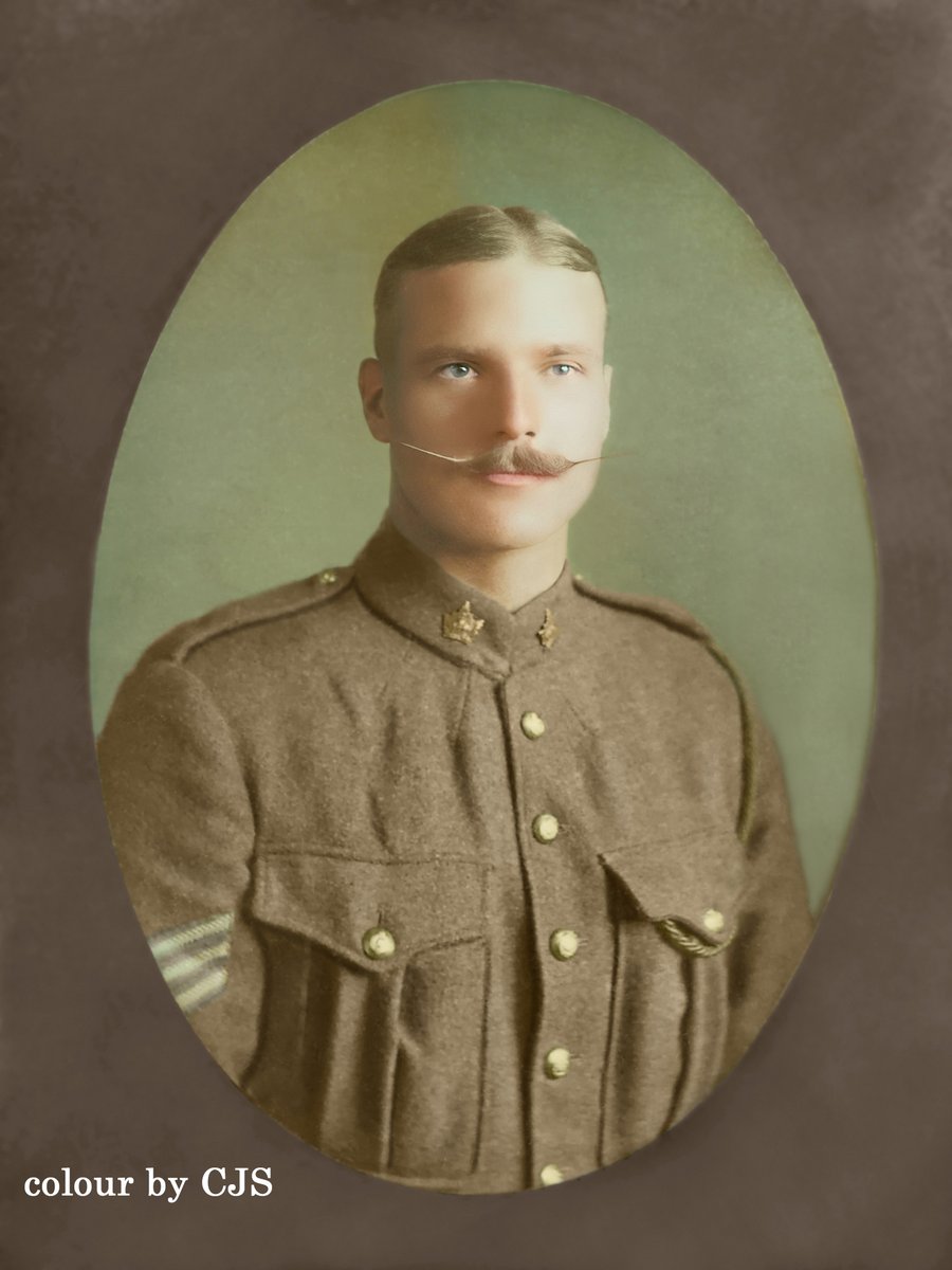 colourbyCJS's tweet image. Sergeant Daniel Chapman was born in London. Living in Canada he enlisted in 1914. Serving with 18th Battalion C.E.F he was wounded on 15th September 1916 and died in hospital two weeks later. He was buried in Étaples Military Cemetery. He was 30 years old.