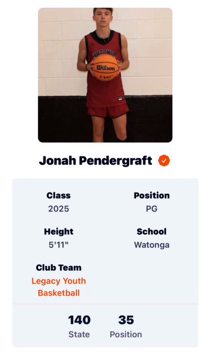 Thank you <a href="/PrepHoops/">Prep Hoops 🏀</a> for ranking me 35 out of the 2025 class of guards 🙏