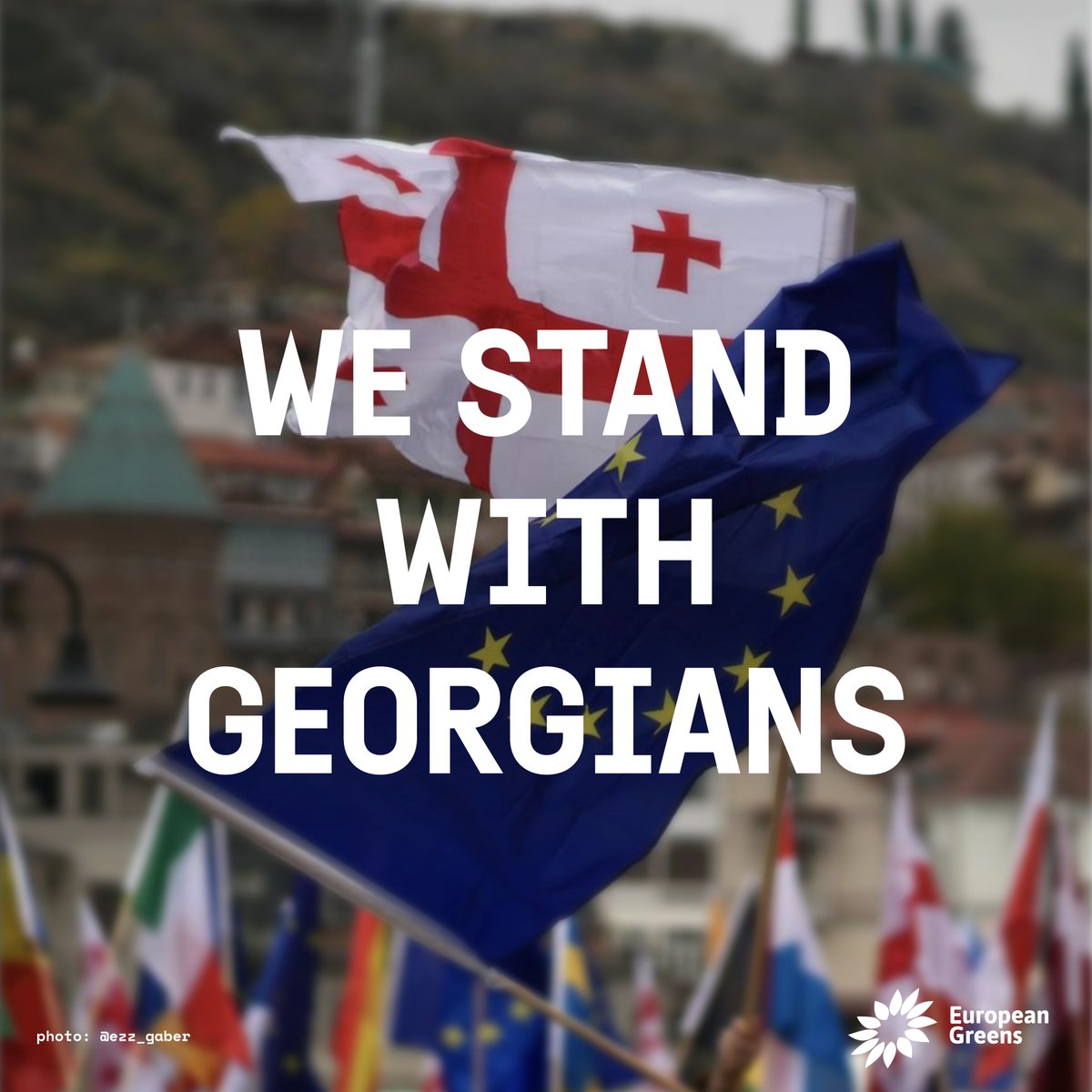 Let's be clear: Saturday's elections in Georgia were not free and fair.

We fully support the protests and European aspirations of the Georgian people. 

Orbán is in Tbilisi today. He may hold the EU Council Presidency, but he does not speak on behalf of the EU!