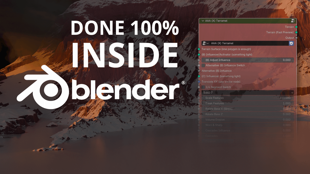 zetsology's tweet photo. Yep, #b3d #terramel #terramelnode is finally done and it will be available in the next release of #aaanodes so make sure to grab the package today. Check the video below. https://t.co/z5ae09KMSC