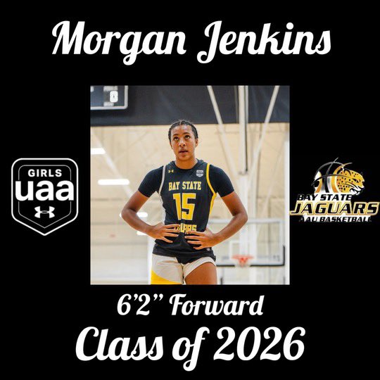 Morgan Jenkins (@morganjenkins07) on Twitter photo Very excited to announce I am going to be doing a Post-Grad year!! Let’s go Class of 2026!!
<a href="/LaurieBollin/">LAURIE BOLLIN</a> <a href="/BayStateJags/">Bay State Jaguars</a> <a href="/NEPSGBCA/">NEPSGBCA</a> <a href="/HerHoopsNetwork/">Her Hoops Network</a> <a href="/PGHNewEngland/">Prep Girls Hoops New England</a> Very excited to announce I am going to be doing a Post-Grad year!! Let’s go Class of 2026!!
<a href="/LaurieBollin/">LAURIE BOLLIN</a> <a href="/BayStateJags/">Bay State Jaguars</a> <a href="/NEPSGBCA/">NEPSGBCA</a> <a href="/HerHoopsNetwork/">Her Hoops Network</a> <a href="/PGHNewEngland/">Prep Girls Hoops New England</a>
