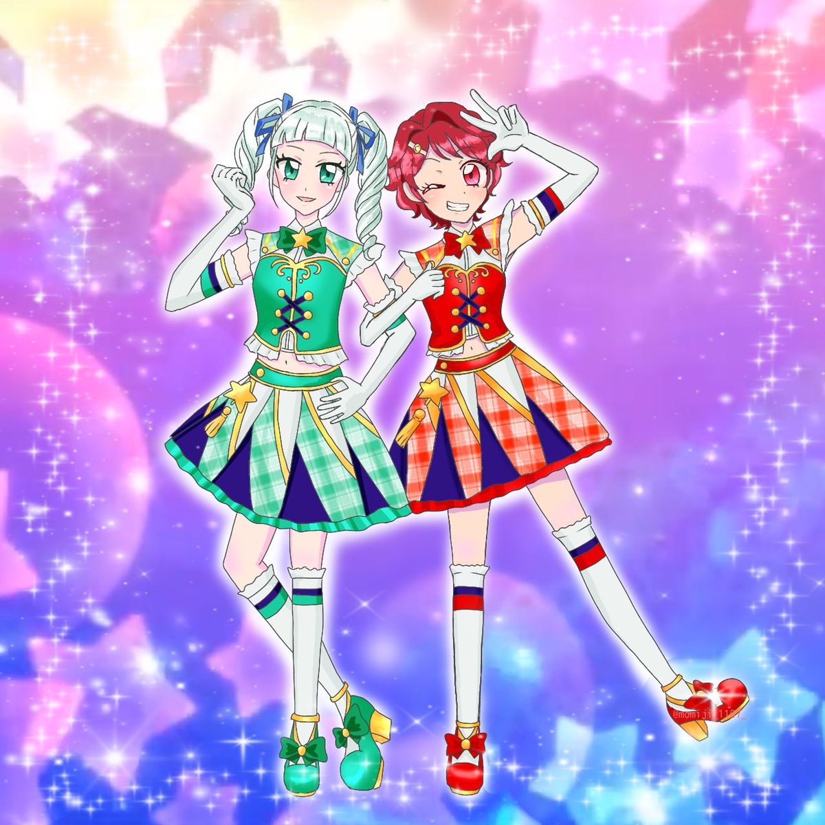 パレードコーデかえユリ #aikatsu #アイカツ #イラスト #藤堂ユリカ