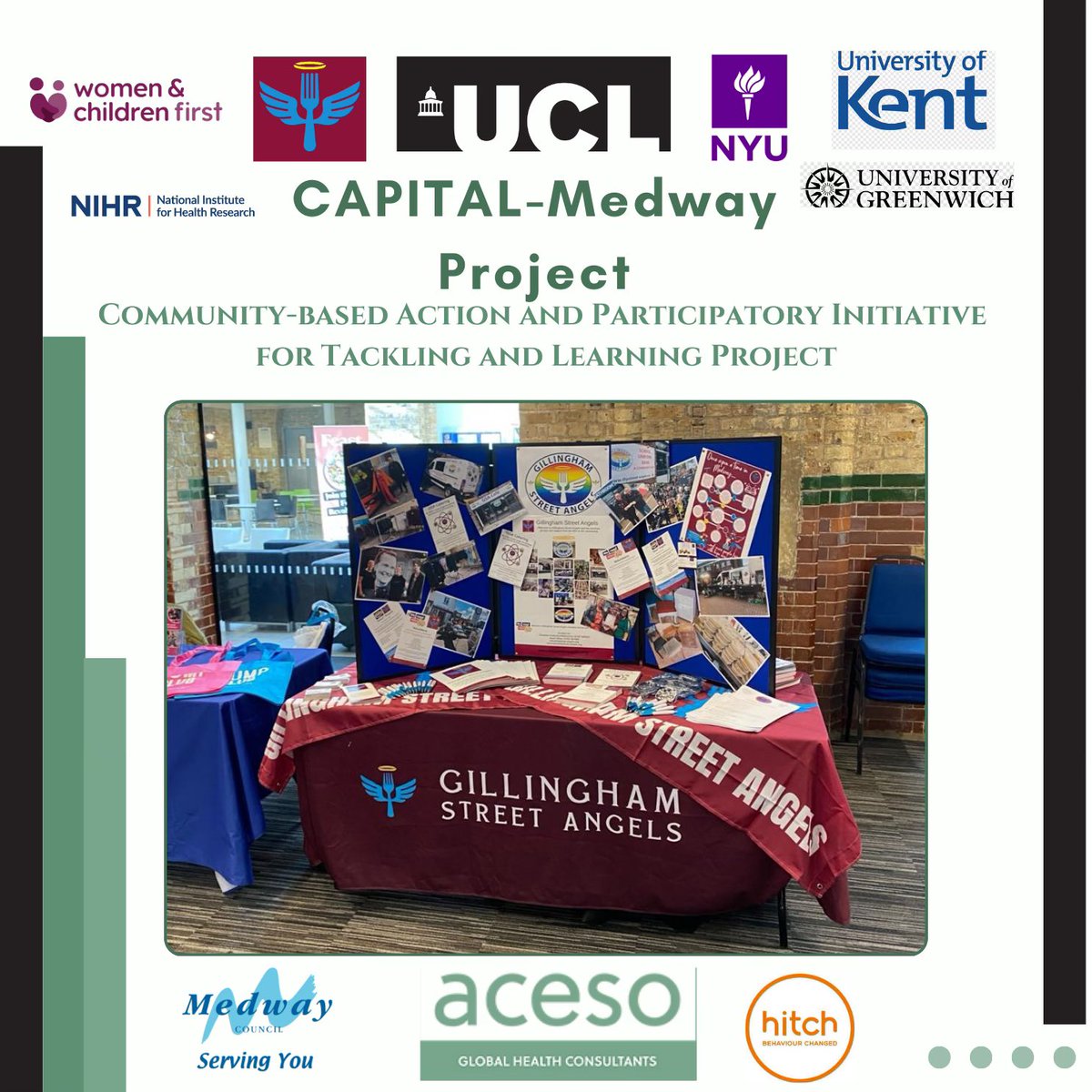 AcesoGHC's tweet photo. Food insecurity? Not on our watch. 💥 The UCL-led CAPITAL-Medway project, with powerhouse partners like WCF, Hitch Marketing, Gillingham Street Angels, Medway Council, and top universities, is putting solutions into action for healthier kids and a stronger community.  🚀 https://t.co/9cLZwFRF1K