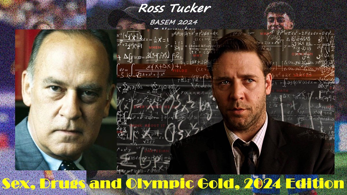 Couple weeks ago, I had fun with a talk called "Sex, Drugs &amp; Olympic Gold" at the SA Sports Medicine Conference. In two weeks, I do a sequel at BASEM, the British equivalent: basem.co.uk/basem-annual-c… Plus, two new characters to explain Concussion, Talent ID, Doping &amp; Women's sport