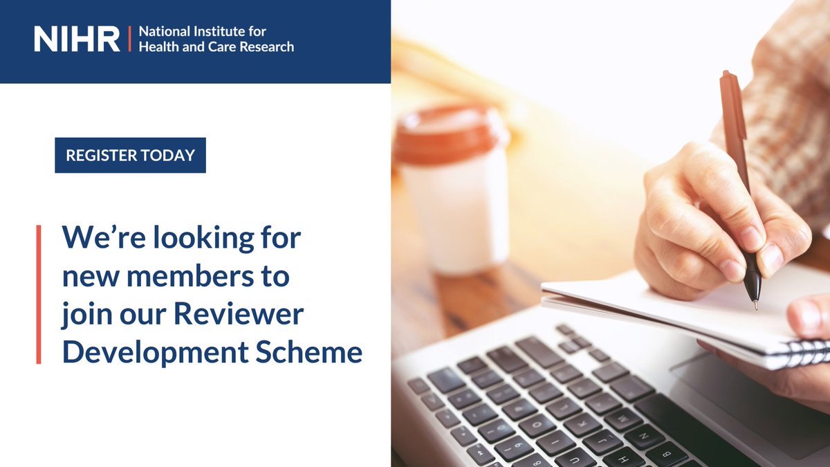 Our Reviewer Development Scheme is looking for early career researchers or professionals who are new to reviewing to join the scheme.

This is a great opportunity to develop your skills and gain experience in peer reviewing for NIHR funding programmes. Find out if you’re eligible
