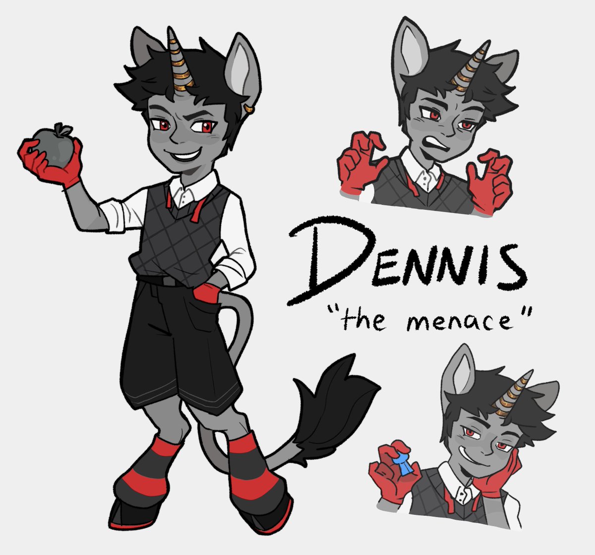 absolutely loved the demo of #NoiramoreAcademy !!

decided to make my own OC for the series hehe, his names Dennis !!! everyone's favourite rascal 🍎