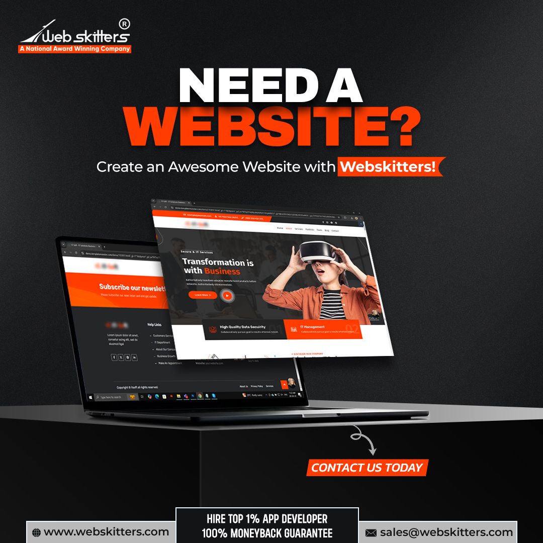 WebSkitters's tweet image. Need a website that actually works for you? 🌐
At Webskitters, we’ll build you a custom website that not only looks great but delivers real results.
#webdesignsolutions #websitedevelopment #websitedesign #websiteexperts #onlinebranding #Webskitters