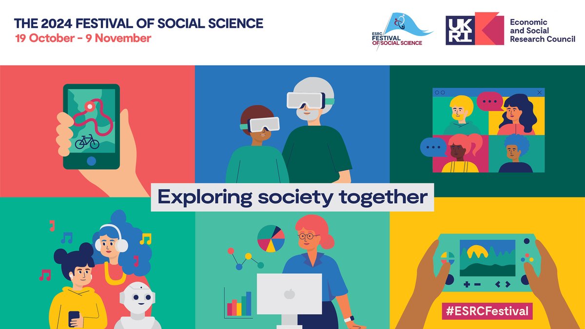 Royal Holloway (@royalholloway) on Twitter photo The Festival of Social Science – led and funded by the <a href="/ESRC/">Economic and Social Research Council</a> – runs until Saturday 9 November and includes events on our Egham campus.
List of Festival events: ow.ly/FNe350TTb1L
Events at Royal Holloway: ow.ly/jLU950TTb9O The Festival of Social Science – led and funded by the <a href="/ESRC/">Economic and Social Research Council</a> – runs until Saturday 9 November and includes events on our Egham campus.
List of Festival events: ow.ly/FNe350TTb1L
Events at Royal Holloway: ow.ly/jLU950TTb9O