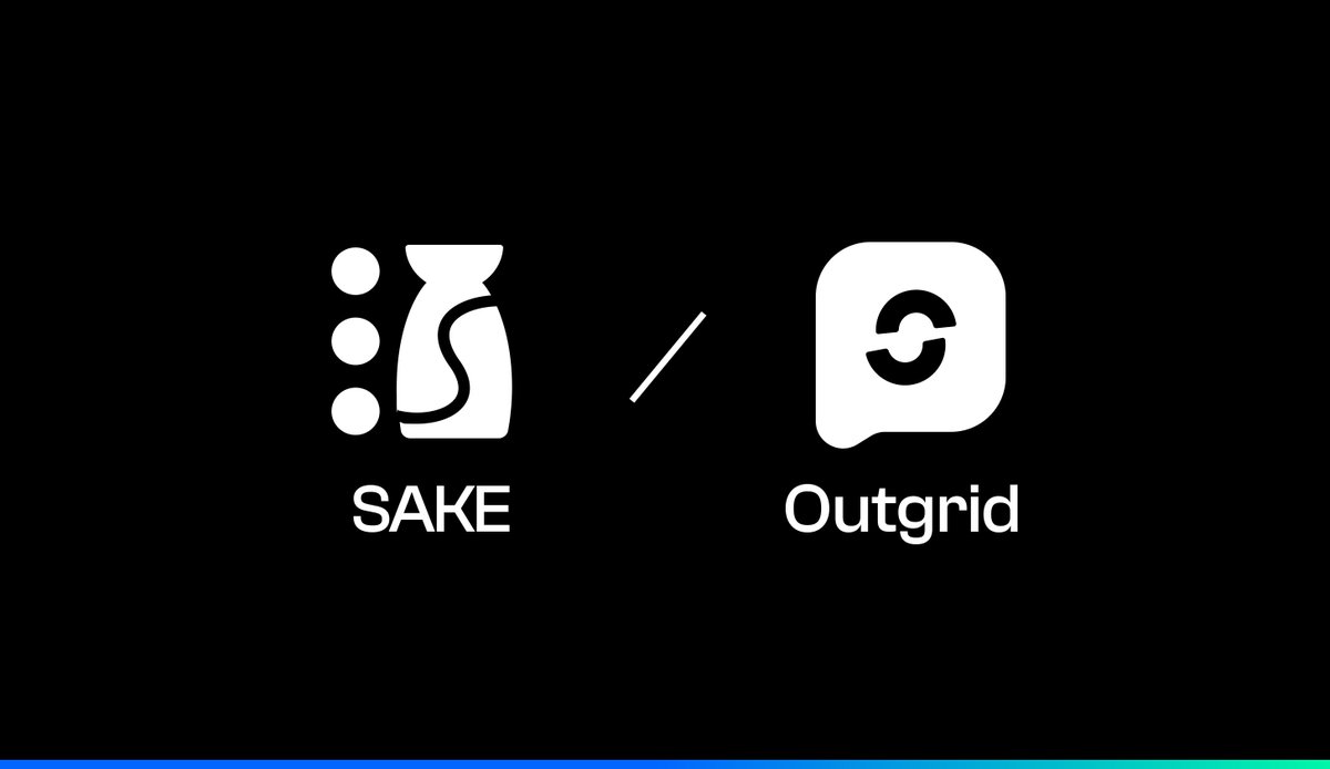 OutgridApp's tweet photo. 🍶 Fantastic news! Outgrid is joining forces with @sakefinance Together, we're crafting experiences that make DeFi accessible to all - cheers to new beginnings! 🎉 Ready to take a sip of the future with us? 🐇✨ Stay tuned! https://t.co/MNItBh8hKv