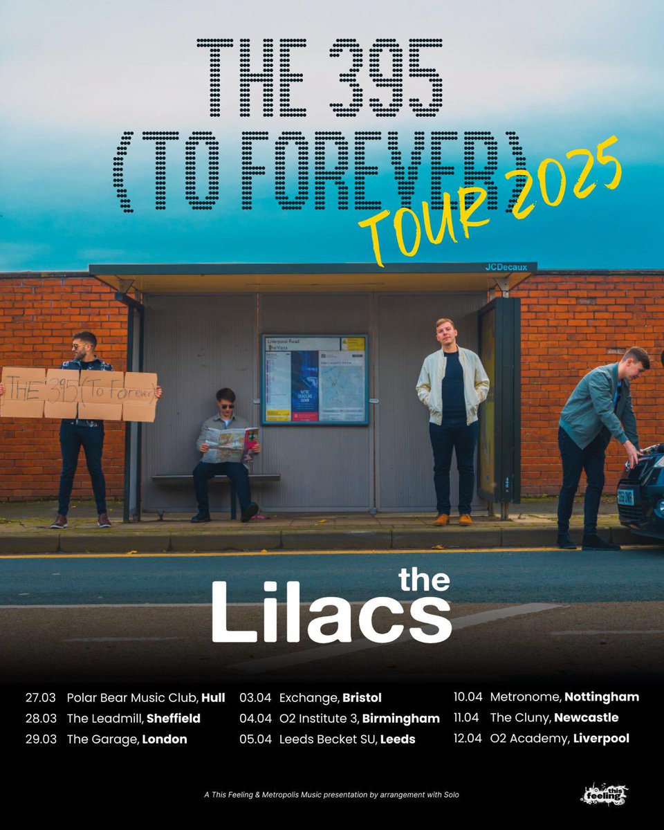 TheLilacsUk's tweet photo. Did someone say TOUR?!

We’ll be heading out on a UK Tour in 2025. Bigger venues, bigger shows, it’s gonna be HUGE. 

Pre sale 30.10.2024
General sale 01.11.2024 💜 https://t.co/f1GrI07akk