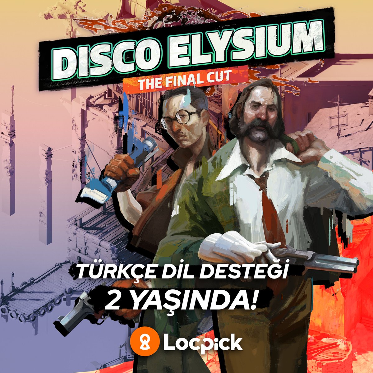 LocpickTR's tweet image. Ekibimizin emeğiyle Disco Elysium'a Türkçe dil desteği gelmesinin üzerinden tam 2 yıl geçti! 🎉​  
Çeviriler hakkında hâlâ çok güzel yorumlar alıyoruz. Hepinize teşekkür ederiz! 🧡  

Peki, oyunda geçen repliklerden en çok hangisi aklınızda yer etti? 💬
