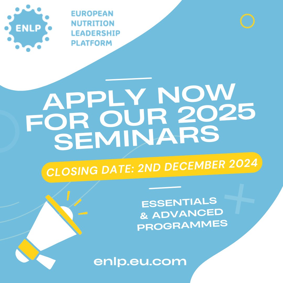 ENLP (@enlp_lead) on Twitter photo 📣Applications are now open for the 2025 ENLP Seminars - both the Essentials and Advanced Programmes!
🗓️Deadline for applications 2nd Dec
📝Details about the 2025 programmes and applications available at enlp.eu.com/seminars/
For questions info@enlp.eu.com 📣Applications are now open for the 2025 ENLP Seminars - both the Essentials and Advanced Programmes!
🗓️Deadline for applications 2nd Dec
📝Details about the 2025 programmes and applications available at enlp.eu.com/seminars/
For questions info@enlp.eu.com