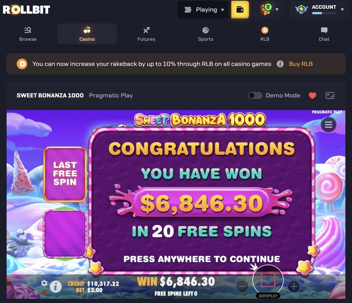 digiii's tweet image. we are hot right now @rollbitcom