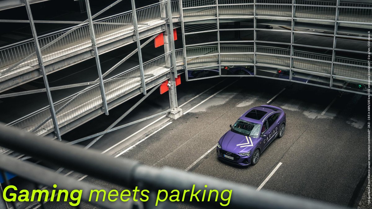 VWGroup's tweet image. 🎮 Gaming meets Parking: Testing next-gen parking functions.

“With the new editor, we can build parking facilities tailored to our needs and test the parking assistance functions in different scenarios.” Christian Feist, Product Manager for Map-Based Parking at @cariad_tech.
