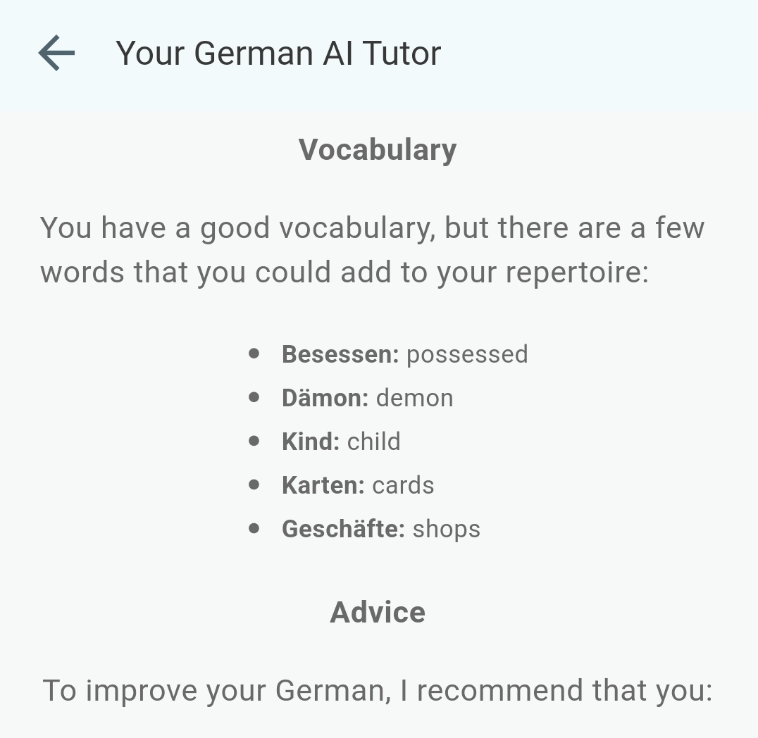 My <a href="/polyglossapp/">Polygloss</a> AI vocabulary suggestion seems to have quite a theme today 😂