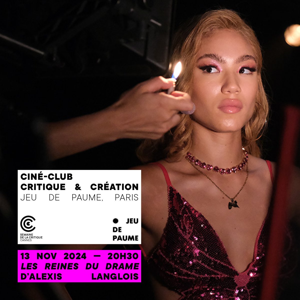 ✨La Semaine de la Critique inaugure son Ciné-Club Critique &amp; Création

Mercredi 13 novembre au <a href="/jeudepaume/">Jeu de Paume</a>, LES REINES DU DRAME d'Alexis Langlois, Séance spéciale #SDLC2024, marquera le début de ce cycle de projections. En présence de l'équipe du film &amp; d'<a href="/AvaCahen/">Ava Cahen</a>.

🎟️[1/2]👇