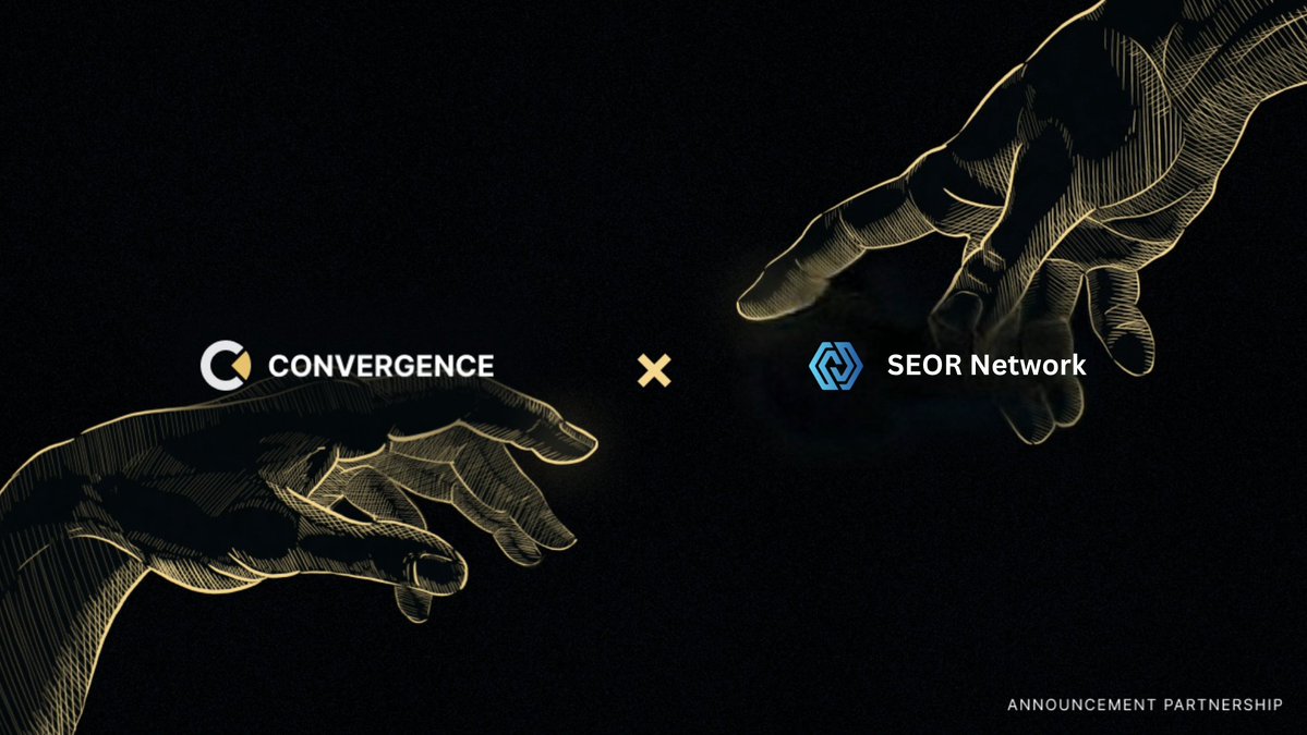 Convergence Finance (@convergencefin) on Twitter photo 🚀 Exciting news! Convergence and SEOR <a href="/SEOR001/">SEOR Network</a> are announcing a partnership! SEOR is the next generation of decentralized Web3.0 application technology development infrastructure.
🤝Convergence is integrating the SEOR oracle into its trading algorithm platform to enhance the 🚀 Exciting news! Convergence and SEOR <a href="/SEOR001/">SEOR Network</a> are announcing a partnership! SEOR is the next generation of decentralized Web3.0 application technology development infrastructure.
🤝Convergence is integrating the SEOR oracle into its trading algorithm platform to enhance the