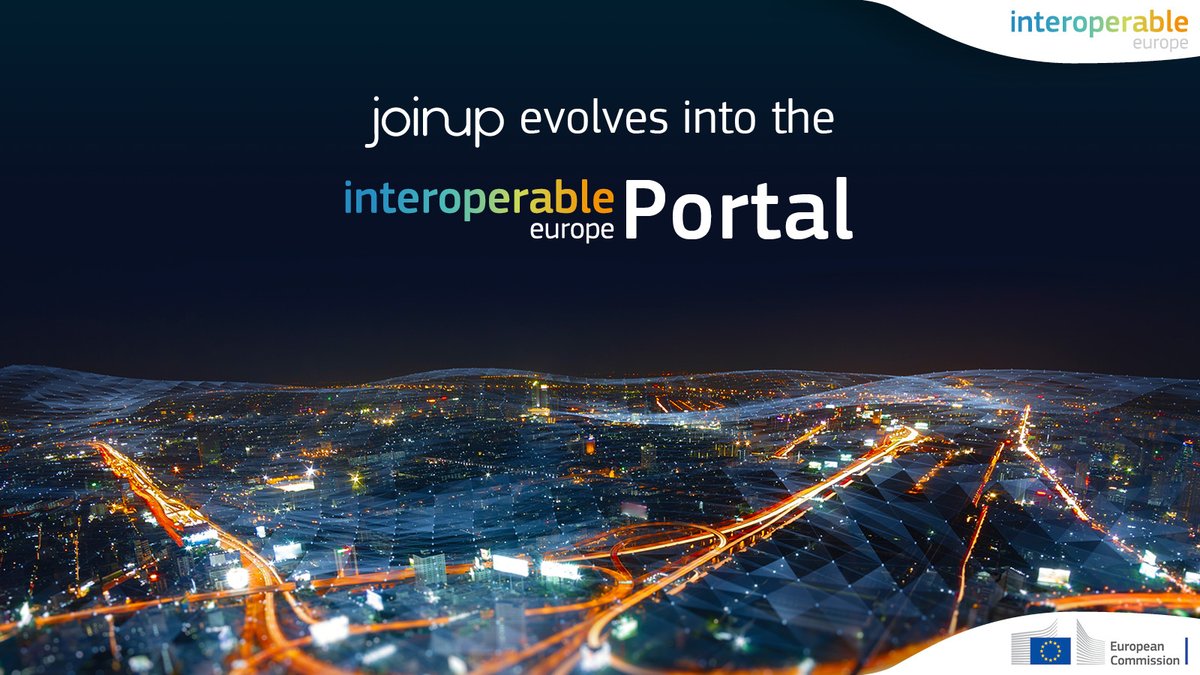 Joinup_eu's tweet photo. 💡Why is @Joinup_eu migrating to @InteroperableEU?
 🏡This new home will keep our mission alive &amp; thriving—continuing to bring you the latest in #DigitalInnovation for #PublicServices across Europe!
Don’t miss out, follow @InteroperableEU today! 
 👉 https://t.co/GWSeVJkI4A https://t.co/0uyY6tyGWG