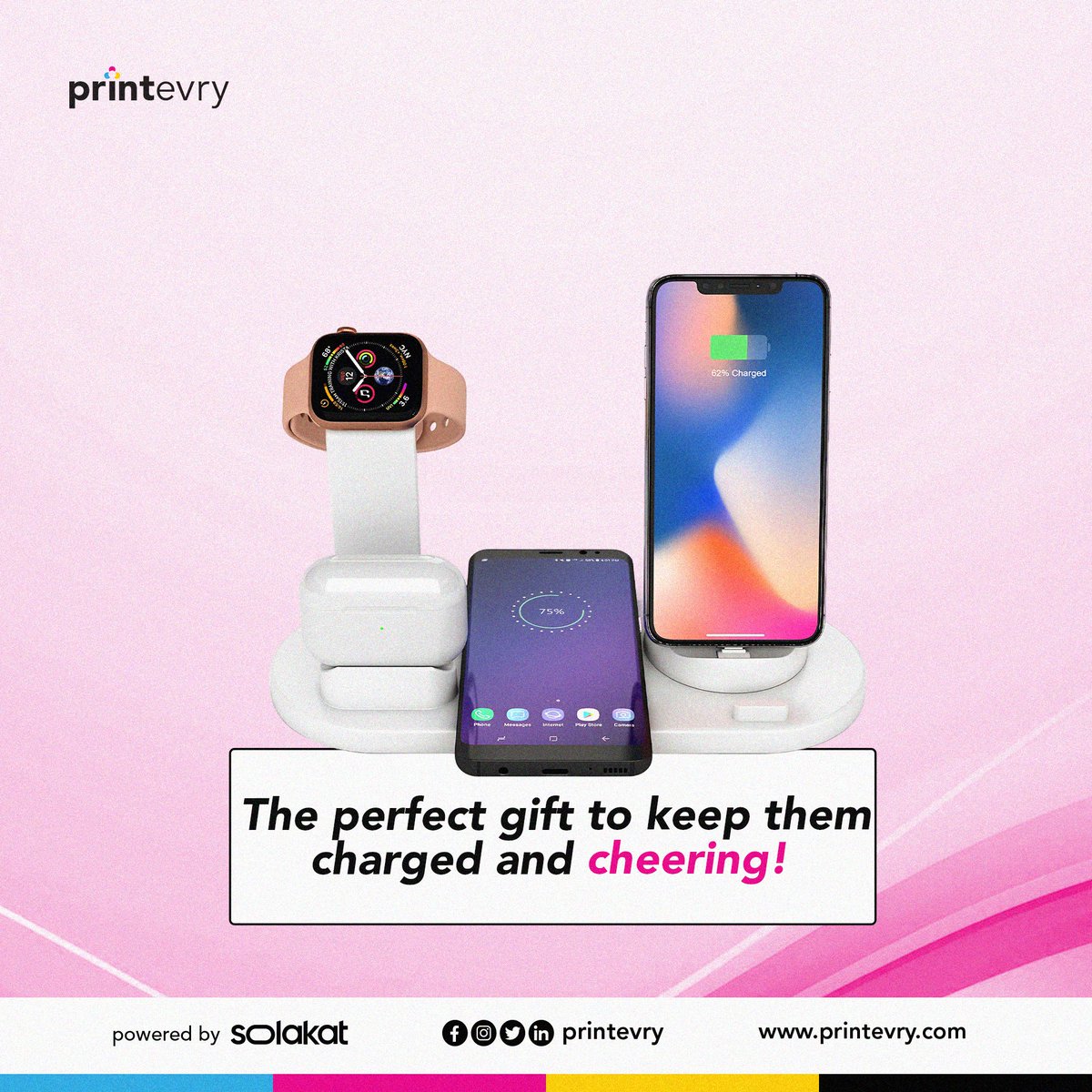 myprintevry's tweet photo. Looking for the perfect functional gift for your clients to wrap up the year? A customized 4-in-1 Multi-Charging Unit might just be it. 

A powerhouse that charges multiple devices at once, making it ideal for your end-of-year company events. 

Slide into our DMs to get started. https://t.co/IeJROyUxng