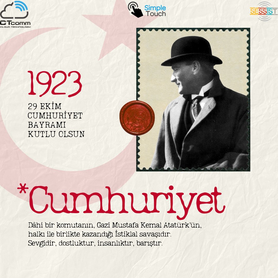 Cumhuriyetimizin 101. Yıl Dönümü Kutlu Olsun!

Bu anlamlı günde, başta Cumhuriyetimizin kurucusu Gazi Mustafa Kemal Atatürk olmak üzere, bu topraklar için canını feda eden tüm kahramanlarımızı rahmet ve minnetle anıyoruz. 

 #Cumhuriyet101Yaşında #YaşasınCumhuriyet