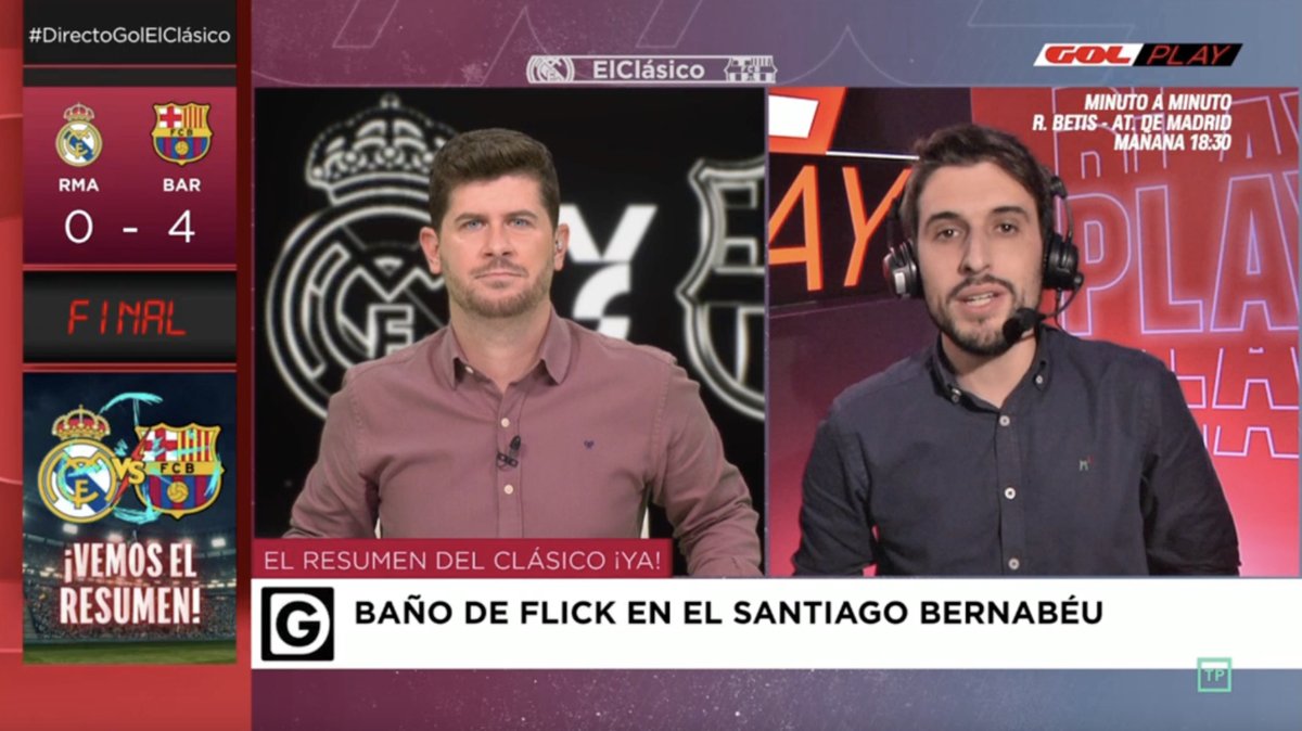 💥 <a href="/DirectoGol/">Directo Gol</a> fue la emisión más vista del fin de semana con casi MEDIO MILLÓN de espectadores (4,1%). ¡Programa récord del año en <a href="/Gol/">GOL PLAY</a>! 

Por delante de opciones generalistas como La1. ¡¡Enhorabuena al equipazo y GRACIAS a todos los que nos visteis!! Esto también es un clásico.