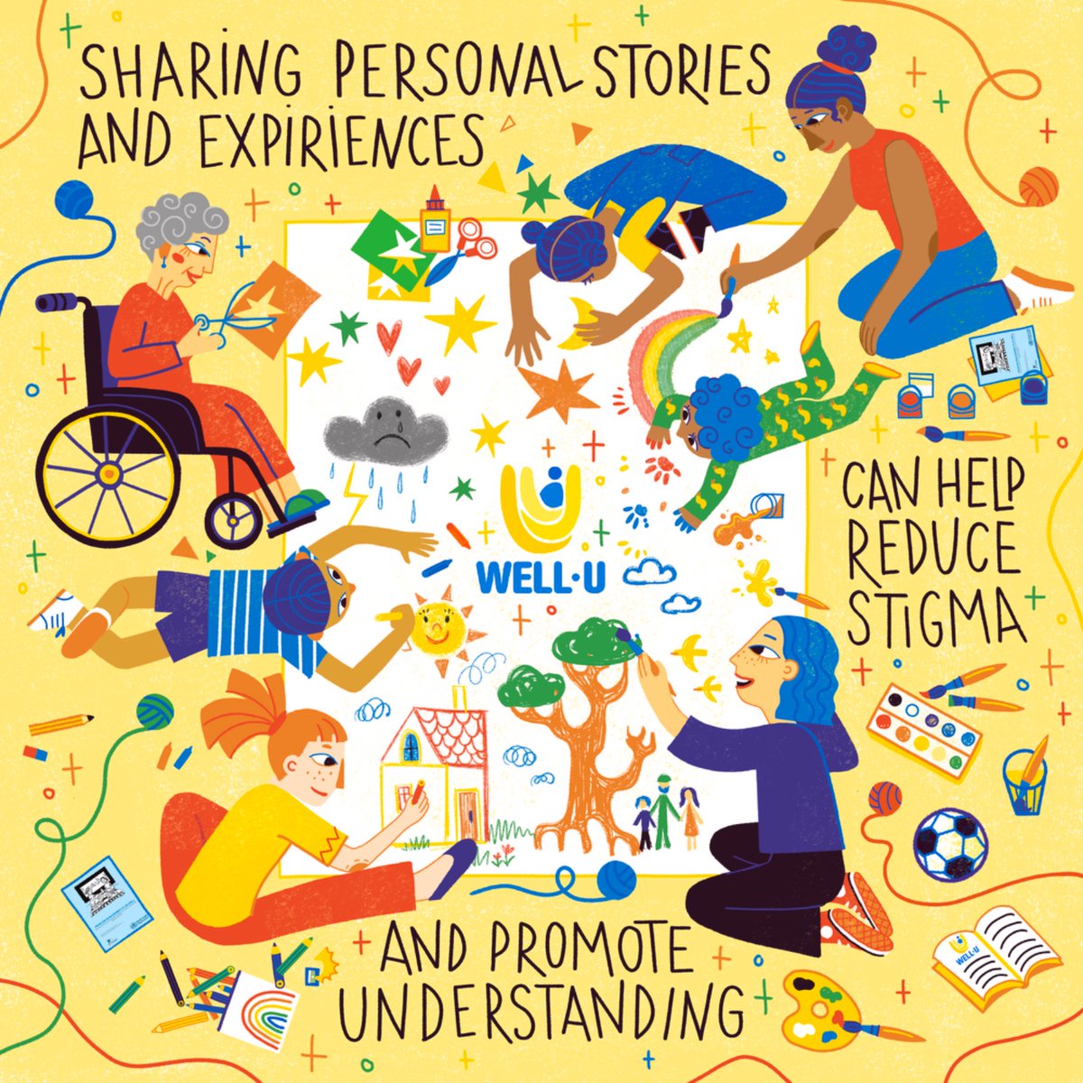 sos_children's tweet photo. In the #WellU project, refugee children and caregivers have shared their #mentalhealth journeys, helping to reduce stigma in communities across Europe and ensure more and more people feel safe reaching for support. 👉https://t.co/YEMoGpWdk2 #EU4Health #MentalHealthAwareness https://t.co/fUsQ2snmYa