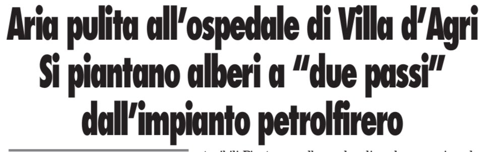 dukana2's tweet image. Piango…no rido…no no non si può…piango tantissimo 😭😭😭😭😭😭😭😭😭😭👇è come sputare sui bambini morti di leucemia petrolifera in #Basilicata😭😭😭😭😭😭👇con un enorme disastro petrolifero in corso 👇e un pozzo a pochi metri 👇piantano due alberi e 👇aria pulita 😡#Merde