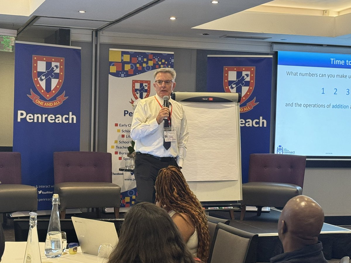 penreach's tweet photo. Prof Craig Pournara challenging delegates at the #bursarysymposium2024 with a fun maths exercise. https://t.co/bmPB0FevHk