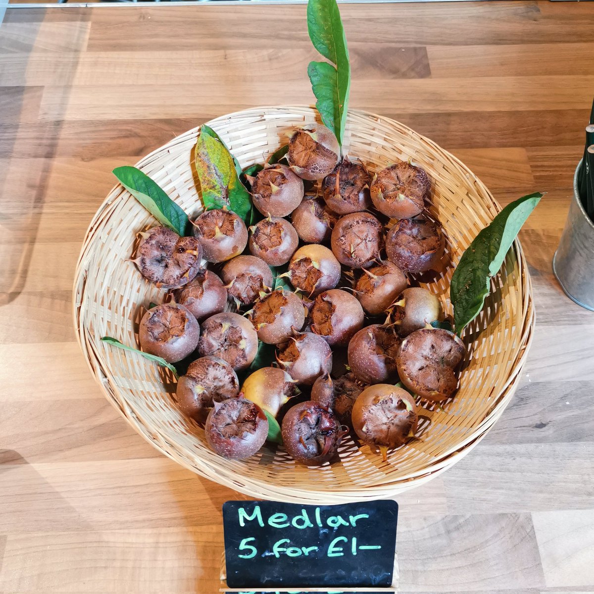 The Medlars are ripe and now for sale in the farm shop