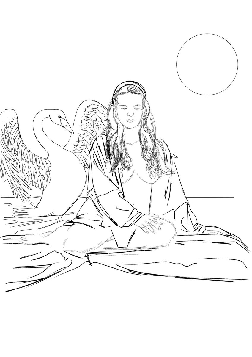 Gm community 
Enjoy the new week 

✨ Leda ✨🦢
A través del mito de Leda y el Cisne, explorando la belleza natural del cuerpo humano, sin prejuicios.
#arte #art #procreate #procreatedrawing #boudoir #boudoirinspiration #colombianartist #naturalbody #bodypositive #sinprejuicios