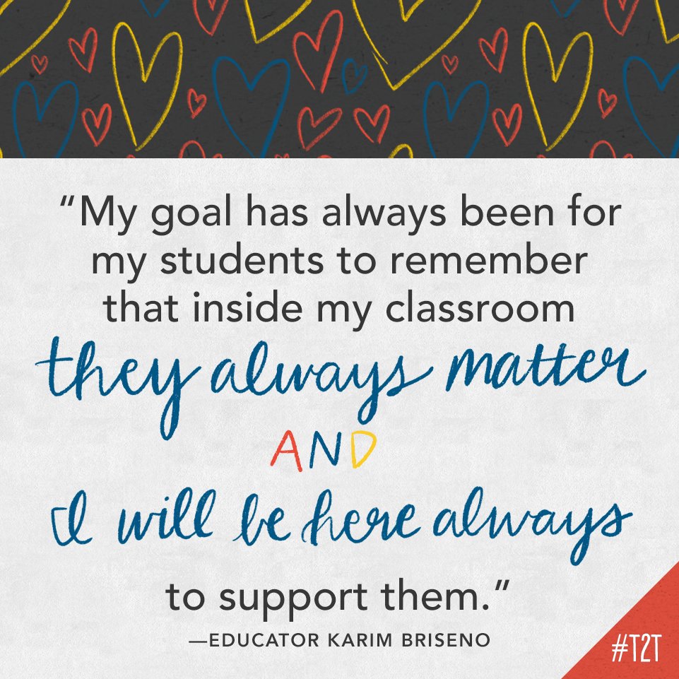 One thing that's always true in Educator <a href="/Teach_K_/">Karim Briseno</a>'s class:

#BeTheOne