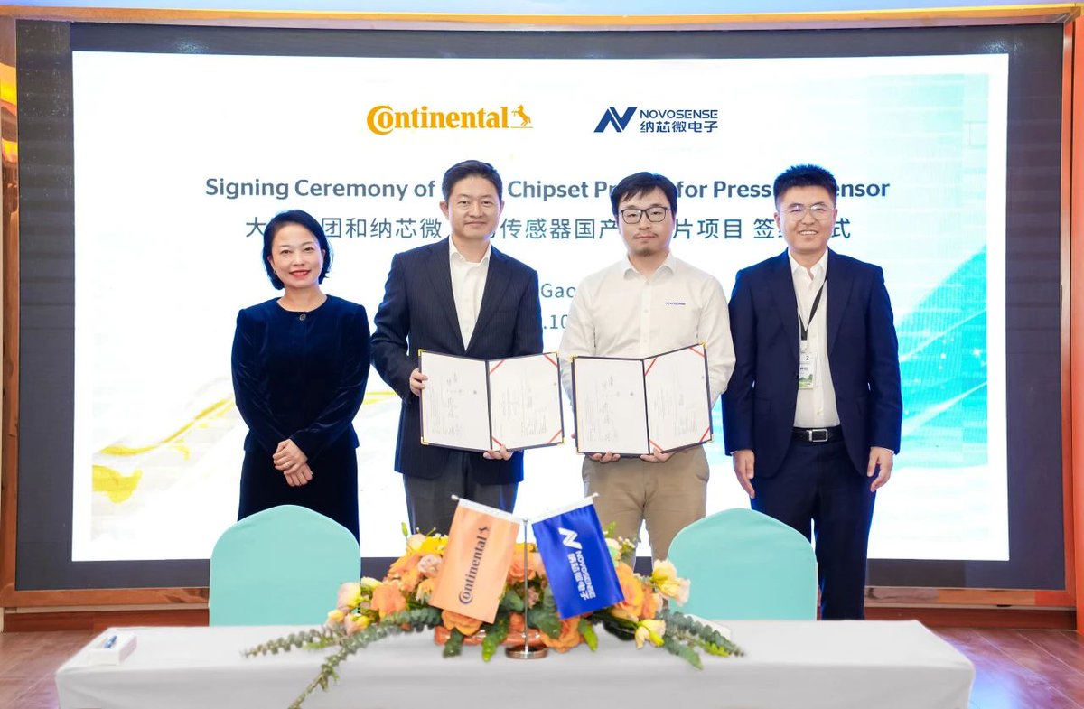 Gasgoo_com's tweet image. NOVOSENSE teams up with Continental to develop automotive pressure sensor chips. autonews.gasgoo.com/icv/70034980.h… @ContiAutomotive  #sensorchip