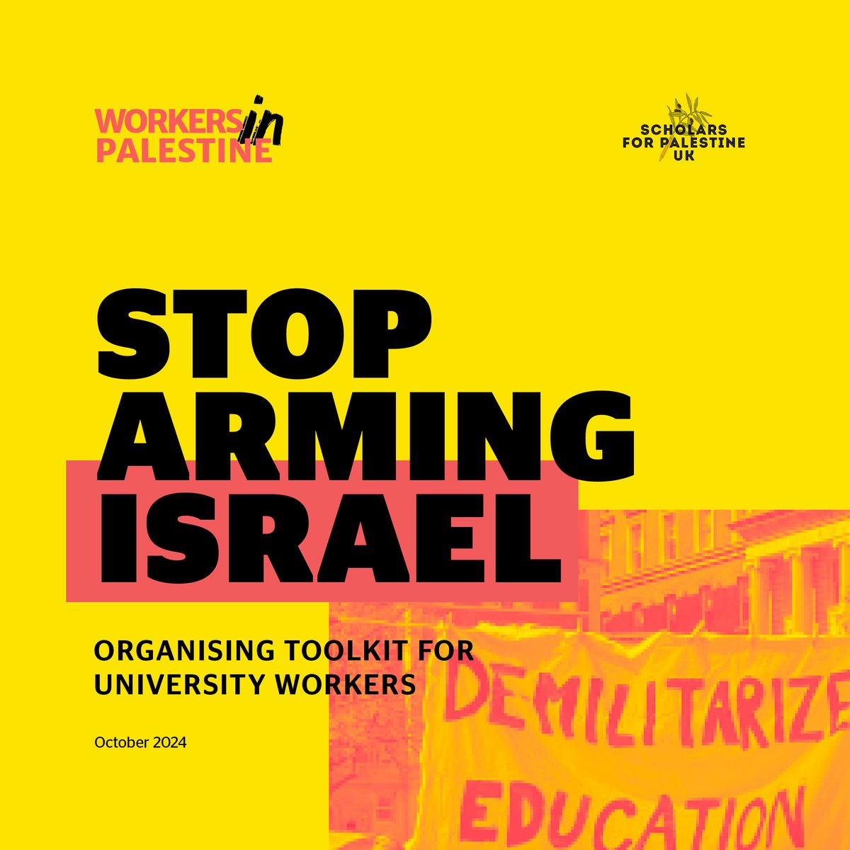 🇵🇸 A toolkit to support organisers strategise for and build effective Stop Arming Israel campaigns from the ground up in universities and trade unions.

workersinpalestine.org/files/toolkit-…