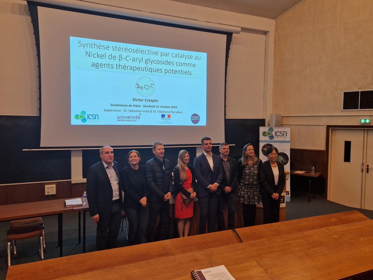 Sebastien Vidal (@sebvidalchem) on Twitter photo Friday was a great day for <a href="/ViChem66/">Victor Crespin</a> as he was awarded PhD for Ni-catalyzed C-aryl glycoside synthesis
<a href="/ICSN_lab/">icsn_upr2301</a> <a href="/CNRSchimie/">CNRS Chimie</a> <a href="/UnivParisSaclay/">Université Paris-Saclay</a>
DFT @Marie_Sircoglou <a href="/Cermav_UPR5301/">Cermav - UPR5301</a> <a href="/TanguySaget/">Tanguy Saget</a>
Victor, you can be very proud about this project and getting so many results 🥳🎓🧪 Friday was a great day for <a href="/ViChem66/">Victor Crespin</a> as he was awarded PhD for Ni-catalyzed C-aryl glycoside synthesis
<a href="/ICSN_lab/">icsn_upr2301</a> <a href="/CNRSchimie/">CNRS Chimie</a> <a href="/UnivParisSaclay/">Université Paris-Saclay</a>
DFT @Marie_Sircoglou <a href="/Cermav_UPR5301/">Cermav - UPR5301</a> <a href="/TanguySaget/">Tanguy Saget</a>
Victor, you can be very proud about this project and getting so many results 🥳🎓🧪
