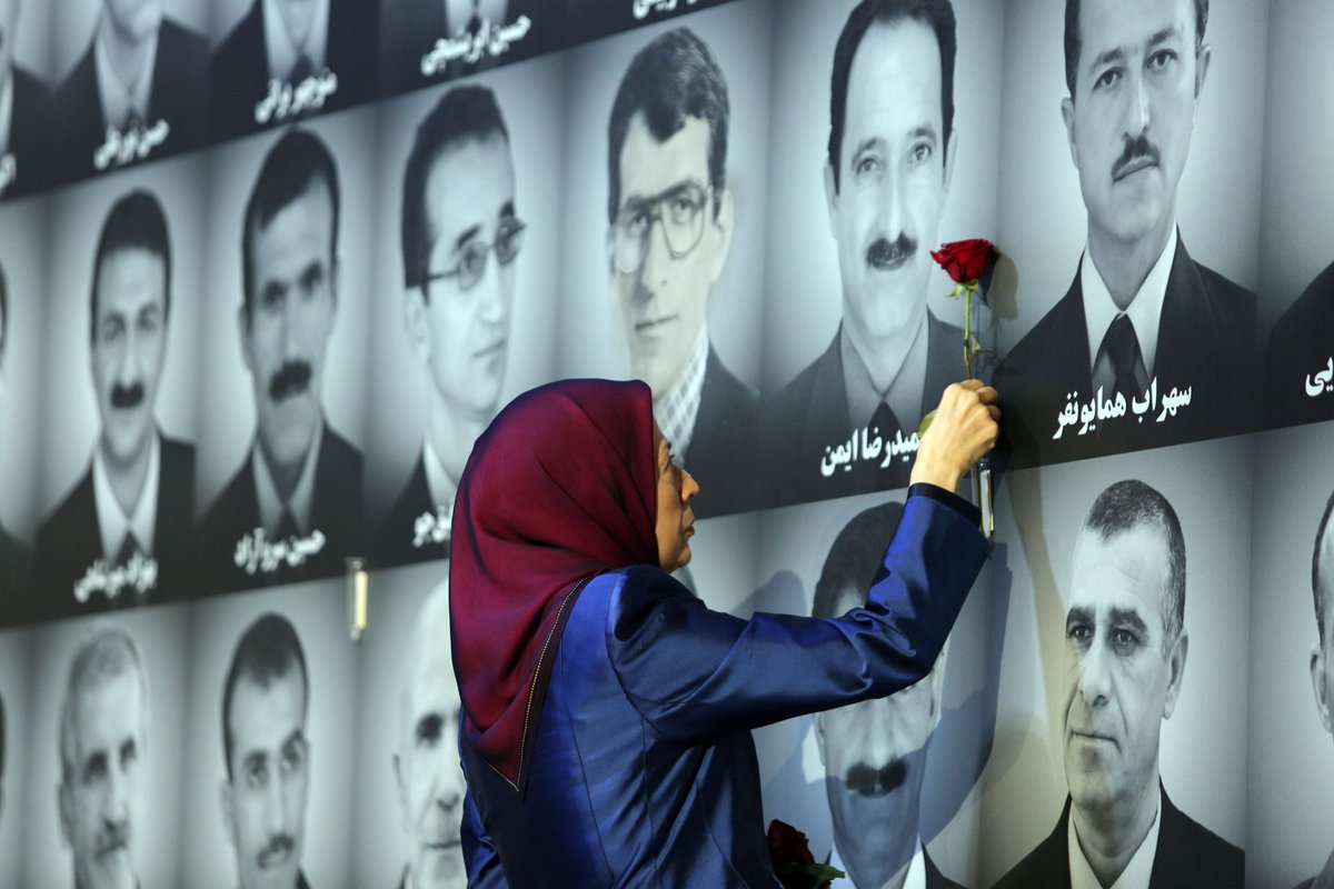 Maryam_Rajavi_P's tweet image. گرامی می‌داریم یاد ۲۴مجاهد خلق را که ۹سال پیش در چنین روزی (۷ آبان۱۳۹۴) بر اثر حمله موشکی سپاه پاسداران به لیبرتی به‌ شهادت رسیدند. پیام کاروان شهیدان مقاومت این است که مردم #ایران عزم جزم دارند که برای سرنگونی رژیم آخوندی و نیل به دموکراسی و آزادی هر قیمتی را بپردازند.