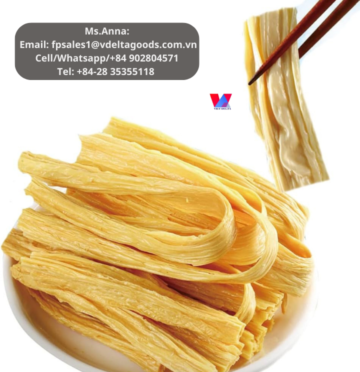 1Export1's tweet photo. Tofu skin, also known as yuba, is a powerhouse of nutrition. Made from the skin that forms on the surface of boiling soy milk.

Contact us:
Ms. Anna
Email: fpsales1@vdeltagoods.com.vn
Cell/Whatsapp/+84 902804571
Tel: +84-28 35355118 https://t.co/Lk7Bg0yOXt