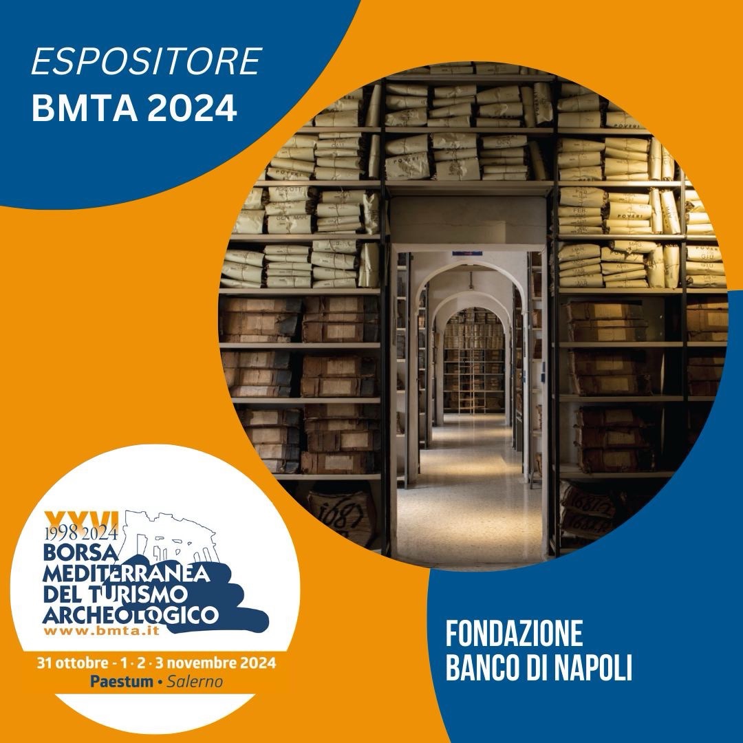 La Fondazione Banco Napoli e ilCartastorie/Museo dell’Archivio Storico del Banco di Napoli saranno presenti nel Salone Espositivo della
#BMTA2024, in programma dal 31 ottobre al 3 novembre #cultura #turismo #napoli