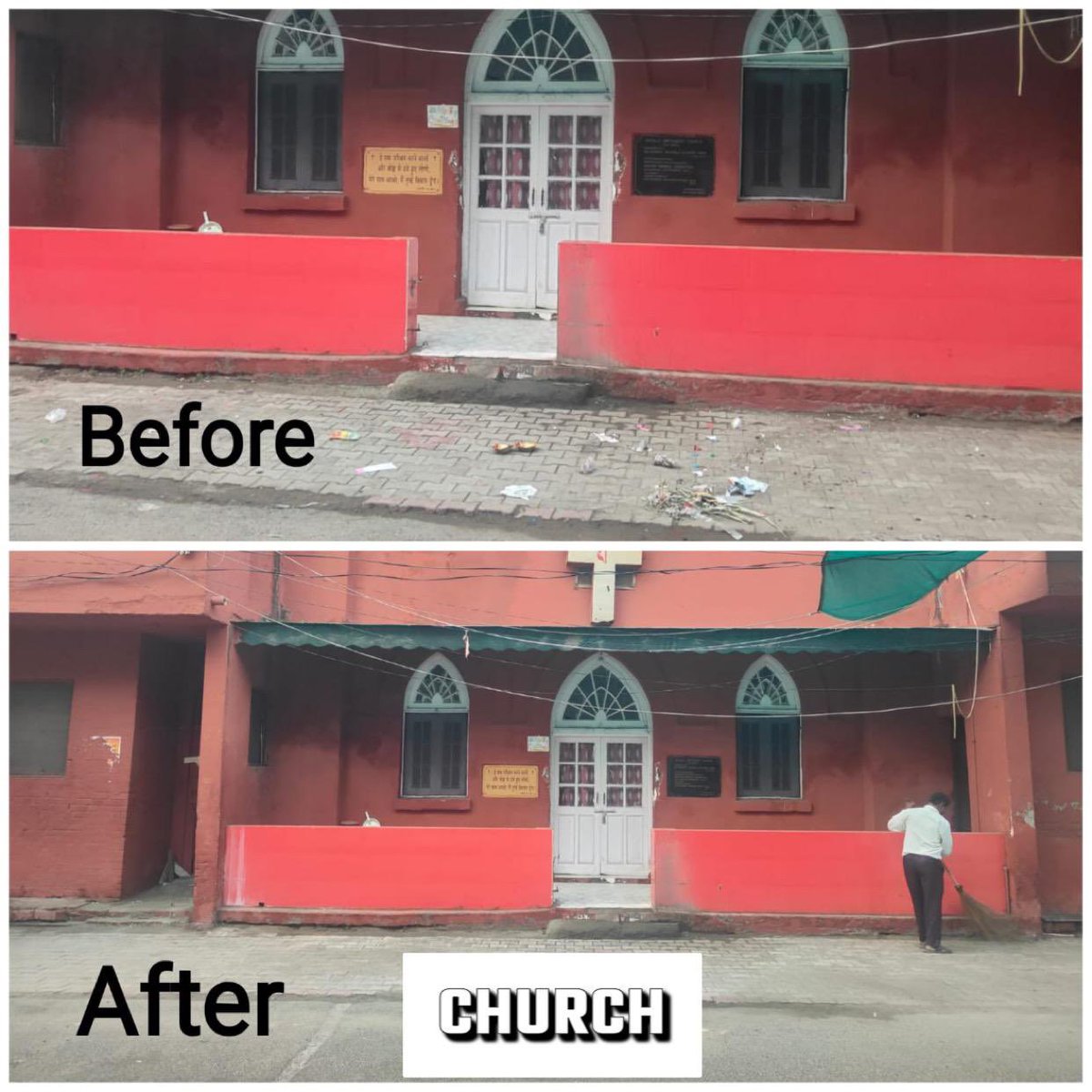Under Campaign started by Local Government Department Punjab,on October 28, 2024, a cleanliness drive was held at key religious sites in Patiala, including Kali Mata Mandir, Rodesha Dargah, Shri Dukhniwaran Sahib, and the local church.