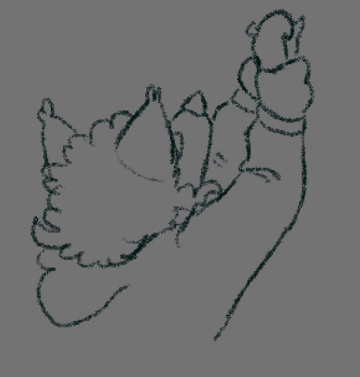 aviansquiidnt's tweet photo. Doodled out a sort of vent comic to work visualise a feeling,, anyways this isn’t that but it’s pics I drew of the dumb fox with her silly little Ennui doll

Comfort object or smthn https://t.co/ETwoloVk2d