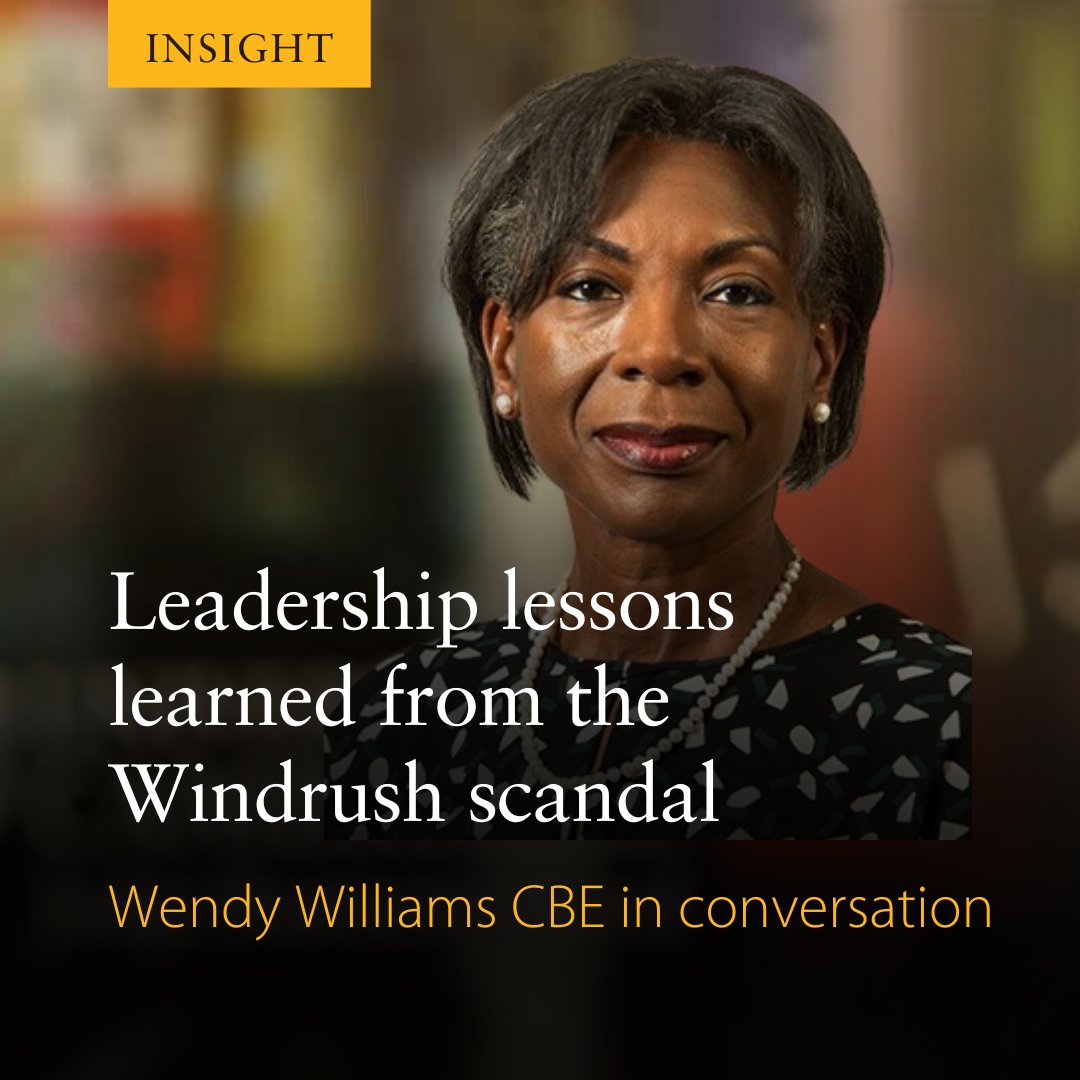 Leadership Lessons from the #Windrush Scandal: Wendy Williams CBE reflects on the Windrush Review, sharing key insights on accountability, cultural change, and leadership advice in the latest #CJBSPerspectives episode.
loom.ly/2BcgXI8
#BlackHistoryMonth <a href="/bhmuk/">Black History Month 2025</a>