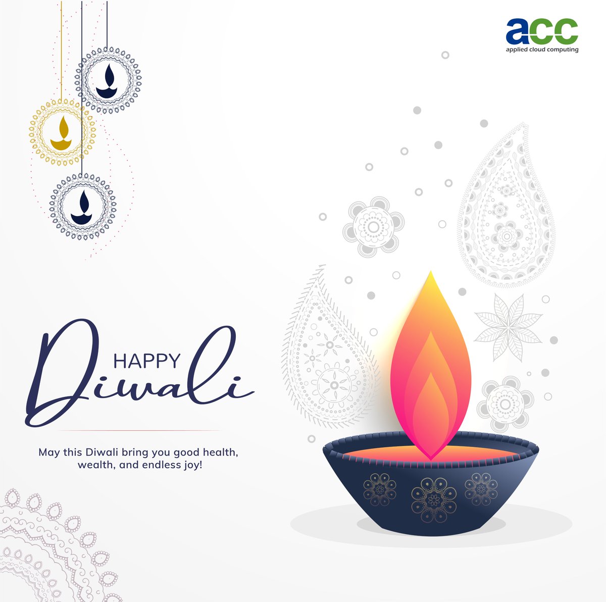 applied_cloud's tweet image. Wishing you a Diwali filled with lights, sweets, laughter, and all things beautiful. May this festive season add a new chapter of joy and success to your life. Here’s to a brighter, happier, and more prosperous year ahead!

#Diwali #FestiveSeason #appliedcloudcomputing